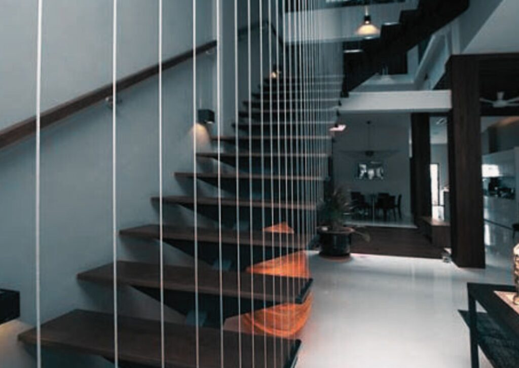 Invisible Grills for staircase modern invisible grills for villa and duplex staircases